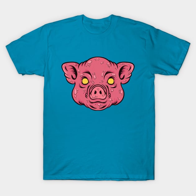 Scary Pig T-Shirt by haloakuadit